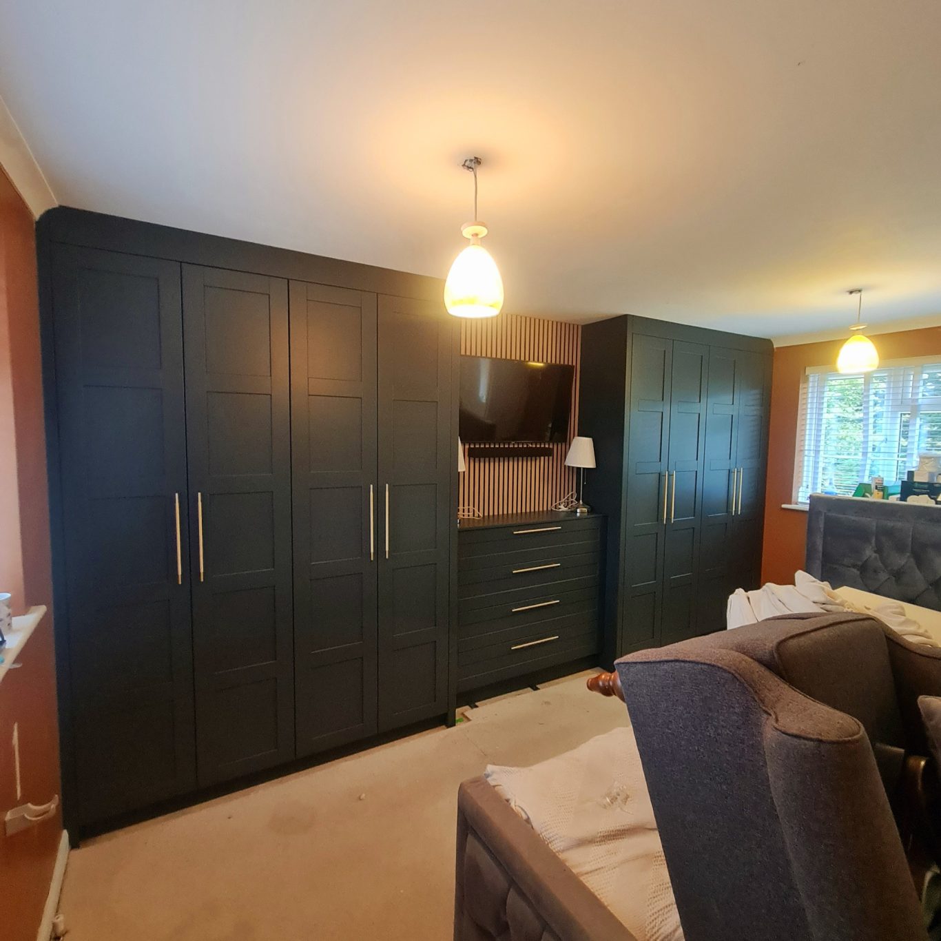 Wardrobes with 4 pane shaker
